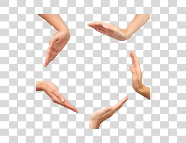 Download Hands in Circle Open Palms Collaboration Teamwork File Clip Art