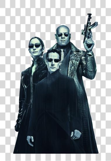 Download the matrix main characters cover PNG file