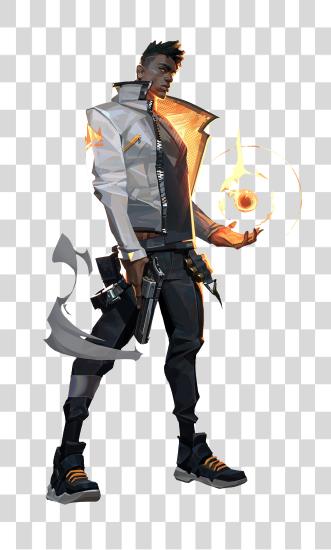 Download Valorants fénix fuego manejar agente PNG file