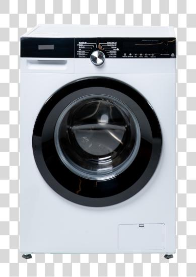 Download White Modern Washing Machine PNG file