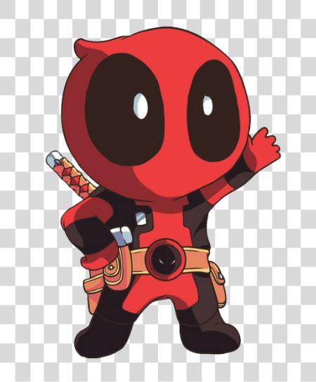 下载 Cute Deadpool Chibi PNG file