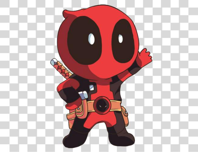 Download Cute Deadpool Chibi Clip Art