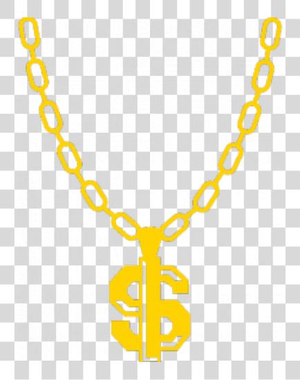 Download Thug Life Chain Dollar Sign Chain PNG file