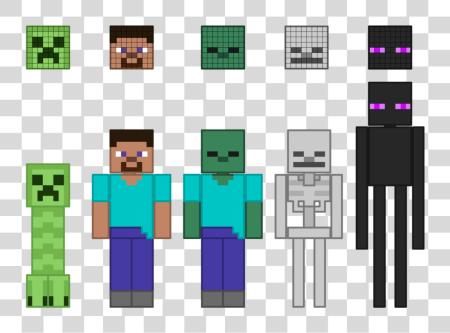 Download Minecraft vector personaje personajes de Minecraft PNG file