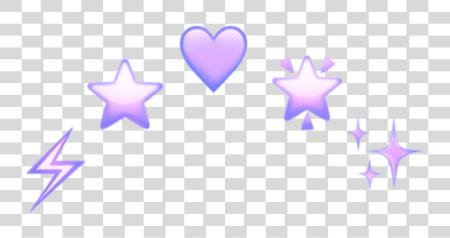 Download morado corona Crowns emoji emoji estético Tumblr estético corazón emoji PNG file