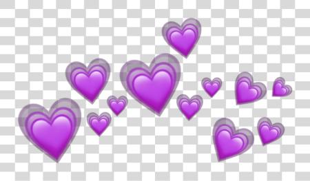 Download corazón corazones Tumblr emoji Sticker emojis corona morado corazón corona iphone emoji PNG file