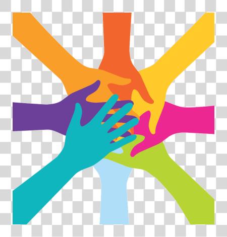 Download Teamwork Join Hands Vector PNG file