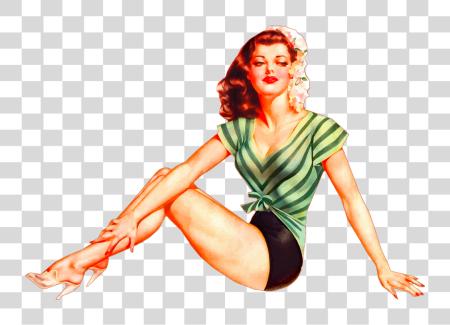 Download Pinup niña pin Up vintage PNG file