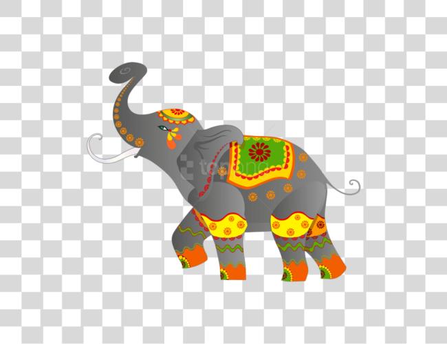 Download Decorative Indian Elephant Elephant Clip Art