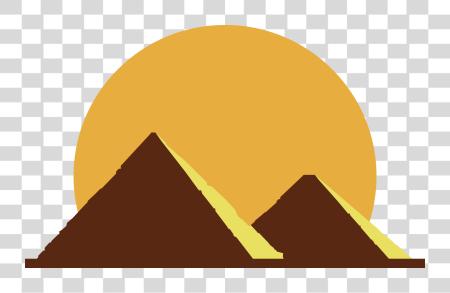 تحميل Egyptian Pyramids قديم Flat Illustration بي ان جي ملف