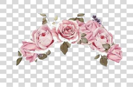 Download pink flower crown flowercrown Flower PNG file