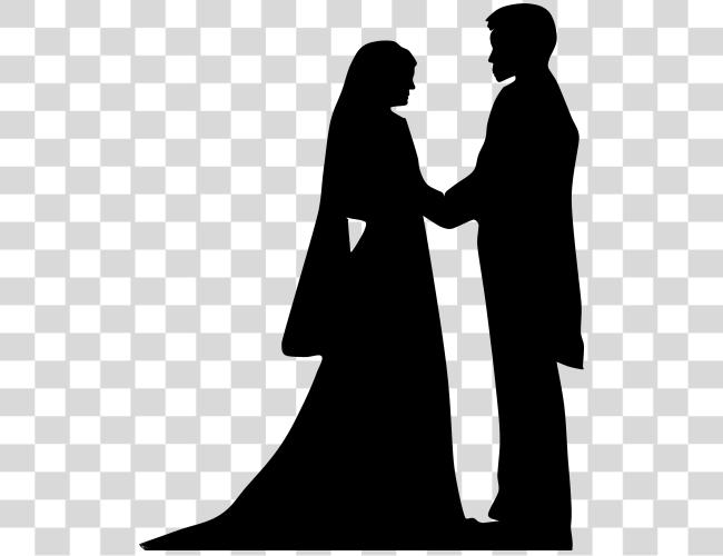 Download Holding Hands Siluet Wedding Couple Muslim Clip Art