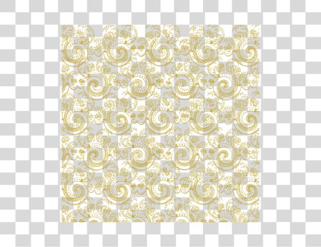 Download Black And Gold Lace Pattern Golden Pattern Clip Art