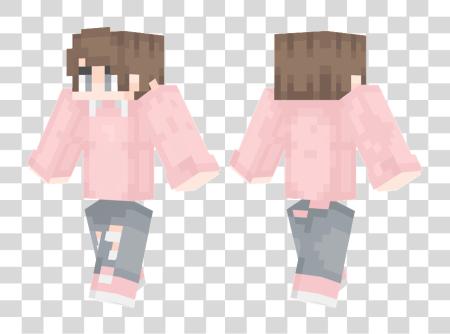 下载 粉红色 男孩 Minecraft 粉红色 头发 男孩 Skin PNG file