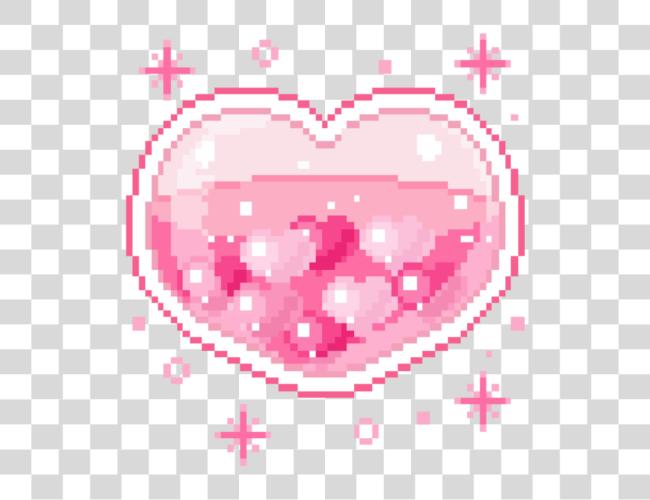 Download freetoedit cute kawaii pixel pastel heart Background Kawaii Heart Clip Art