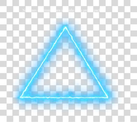 Download azul Triangle Neon Lights Neon efecto luz PNG file