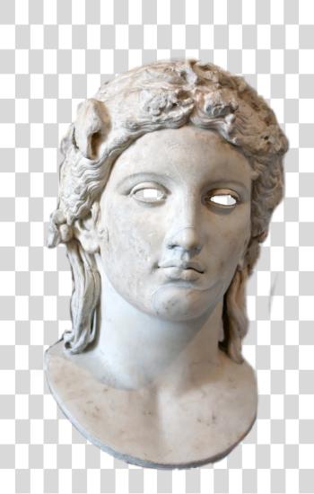 Download vaporwave greek statue Sculpture By N Petersen 1882 Woman Sculpture Denmark PNG file