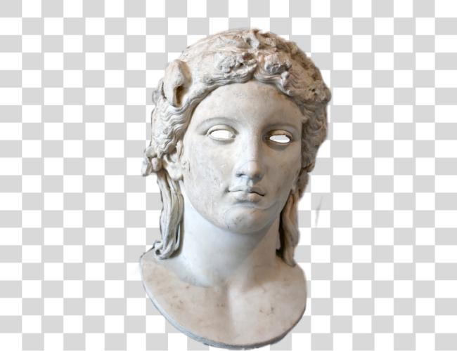 Download vaporwave greek statue Sculpture By N Petersen 1882 Woman Sculpture Denmark Clip Art