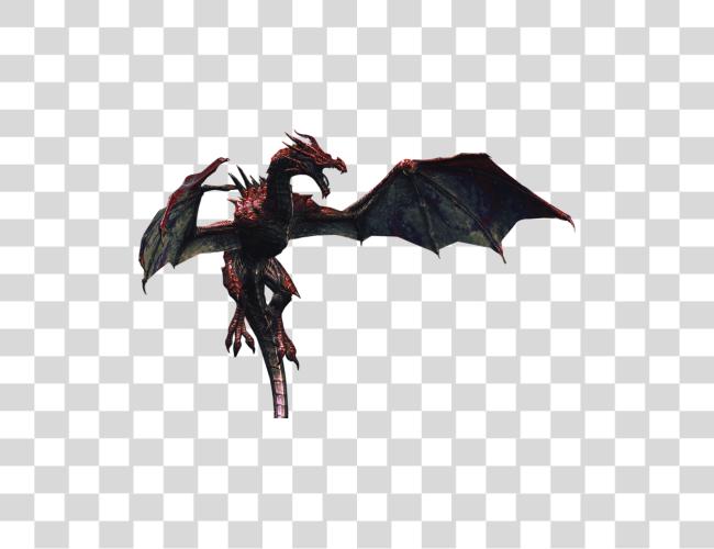 Download Realistic Dragon Flying Clip Art