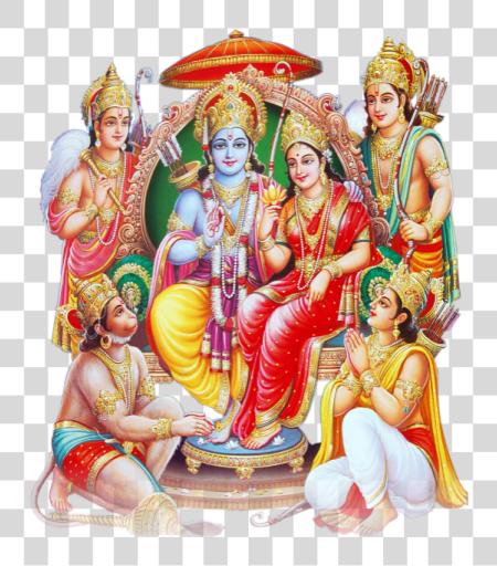 下载 Lord Rama File Shree Ram Darbar PNG file