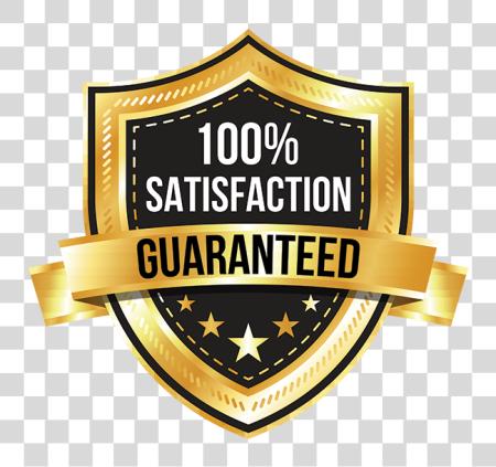 Download 100 Satisfaction Guarantee Money atrás Guarantee insignia PNG file