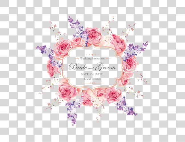 Download Wedding Text Flower Card Wedding Invitation Clip Art