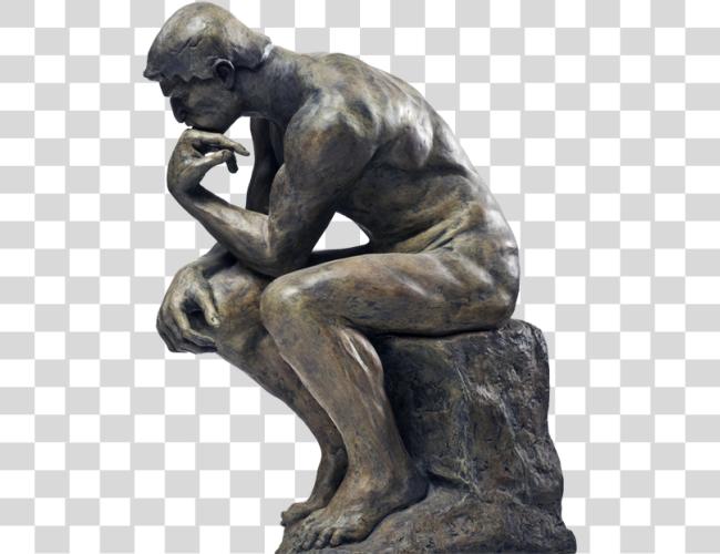 Download Sculpture Thinking Man Thinking Man Statue Clip Art