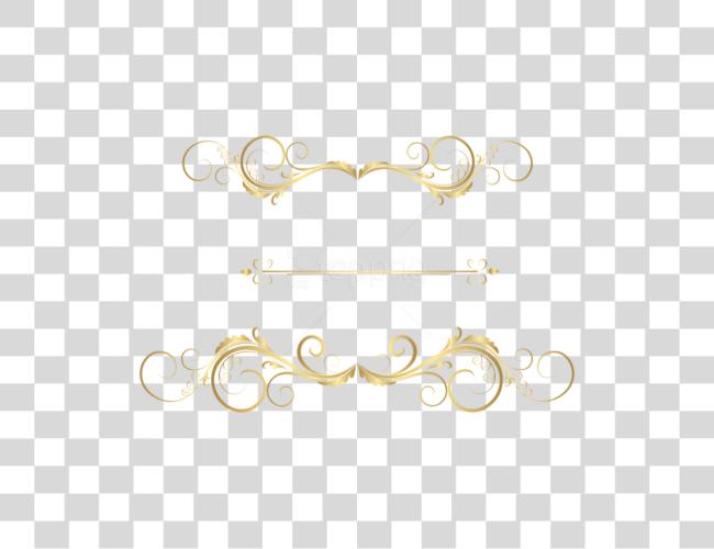 Download Gold Decorative Ornaments Gold Decorative Lines Clip Art