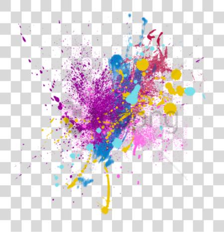 Download Colorful Water Splash Image With Color For Picsart PNG file