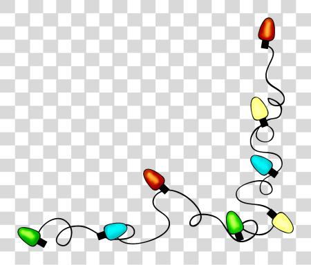 下载 Christmas Lights Border Christmas Lights Gif PNG file