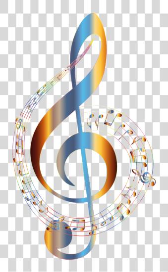 Download Musical Notes Colorful Music Note PNG file