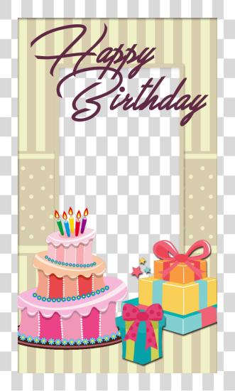 Download Quince cumpleaños Frames para en Mbtskoudsalg feliz cumpleaños Cake Photo marco PNG file