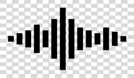 Download Sound Sound Waves Black And White PNG file