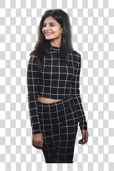 下载 Indian Modle Girl Plaid PNG file