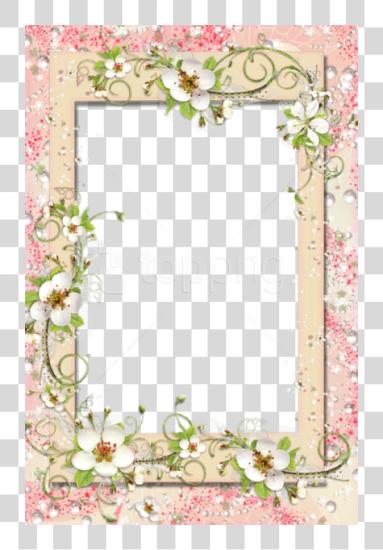 Download Frame With Flowers Marcos De Flores Para Fotos PNG file