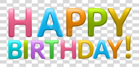 Download Colorful Happy Birthday Happy Birthday PNG file