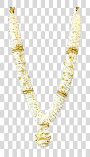 Download Jasmine Garland Photo Necklace PNG file