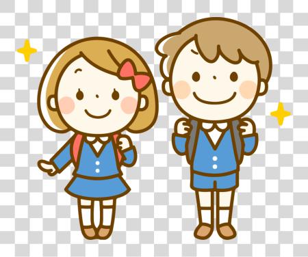 Download School Students Cartoon PNG file