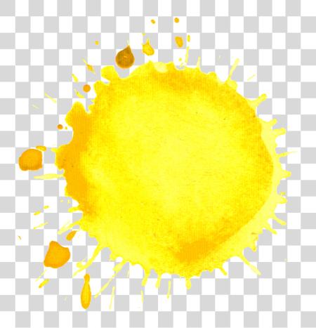 Download Watercolor Yellow Splash PNG file