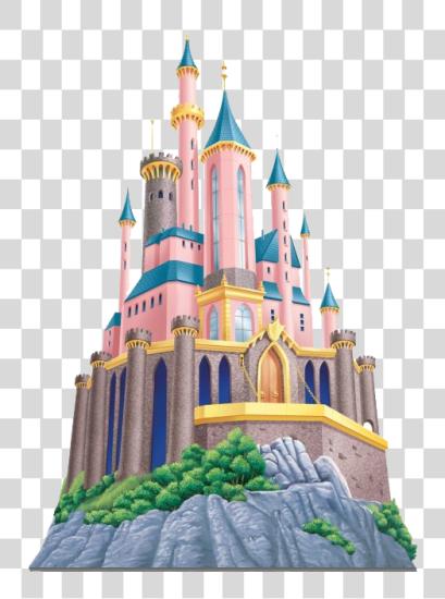 Download Pink Castle Image Disney Princess Picture Castle PNG file