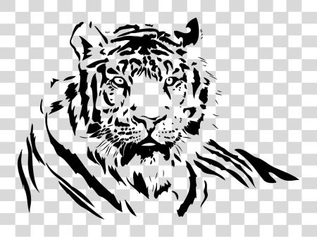 下载 Tiger Tiger Tiger Bengal Tiger Airbrush Etsy Tiger 黑色 和 白色 PNG file