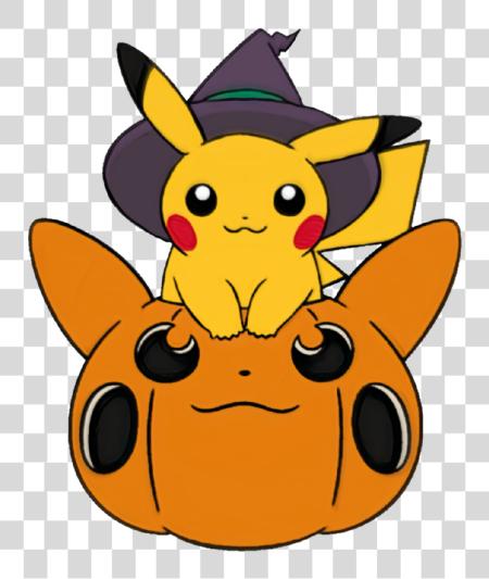 Download Halloween Sticker Pikachu Pokemon Halloween PNG file