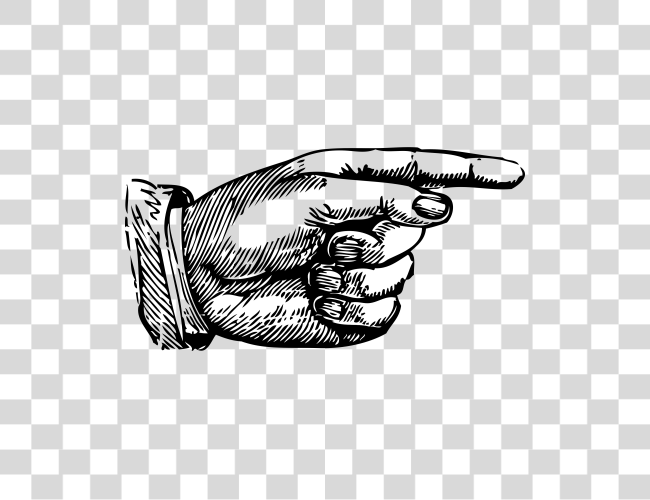 Download Hand Pointing Vintage Pointing Finger Clip Art