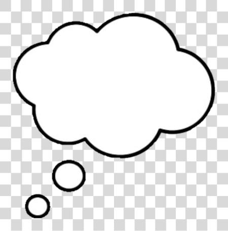 Download White Thought Bubble PNG file