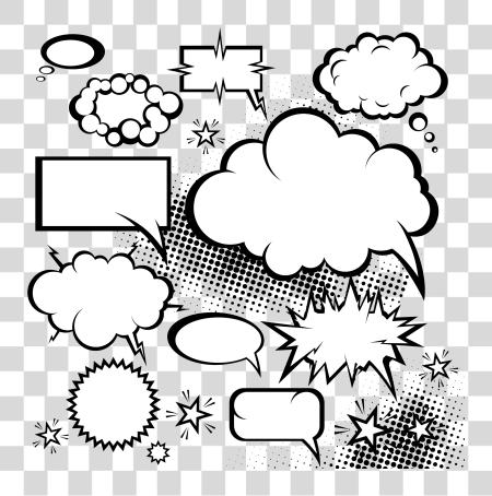 تحميل Comics خطاب بالون Dialogue Cloud Explosion كوميك Book Dialogue Box بي ان جي ملف