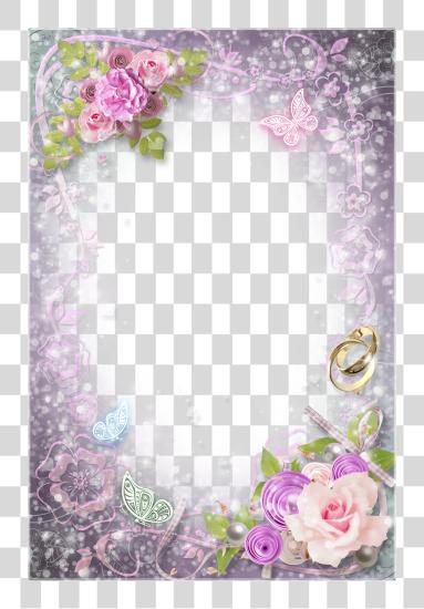 Download Flowers Frame Weddings Wednesday Blessings And Quotes PNG file