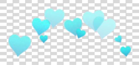 Download Heart Blue Blueheart Crown Heartcrown Blue Heart Emoji Crown PNG file