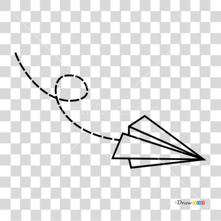 تحميل كيف To Draw ورق Plane وشم Minimalist Plane ورق Plane وشم Draw بي ان جي ملف