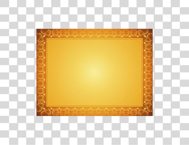 Download Gold Certificate Gold Certificate With Border Simple Clip Art