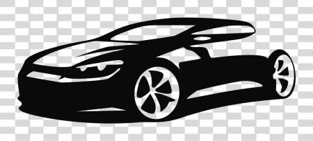 Download Car Silhouette Outline Sports Car Silhouette PNG file